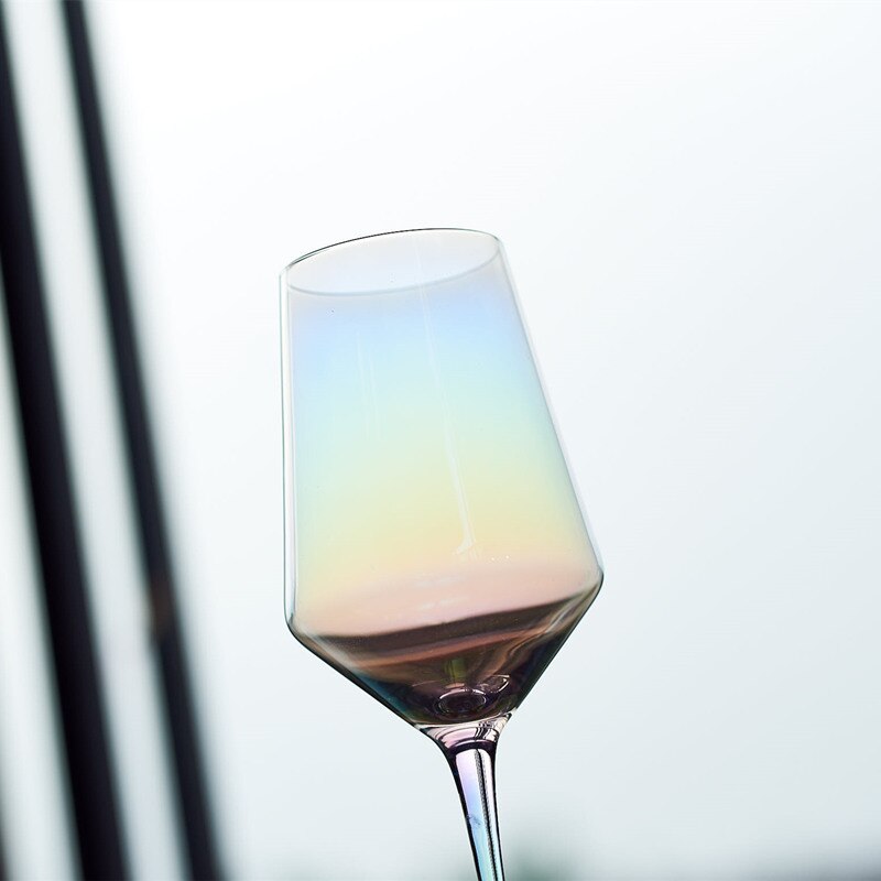 Coupe de vin en verre arc-en-ciel | Coupe de champagne, gobelets de Cocktail, verres de vin pour boire du vin pour mariage, home Bar hôtels verres