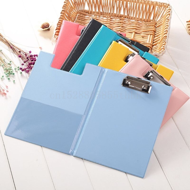 A5 Waterproof Clipboard Writing Pad File Folder Document Holder School Supply Random
