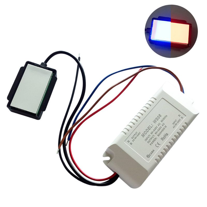 Interruptor táctil de encendido/apagado para espejo de baño, lámpara de iluminación de 220V y 300W, antivaho, sistema inteligente para el hogar, Sensor humano C7AD: 3