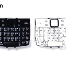 Zwart/Wit 100% Ymitn Behuizing Cover Toetsenborden Toetsenborden Engels &amp; Russisch &amp; Arabisch Voor Nokia e6 e600 e6-00