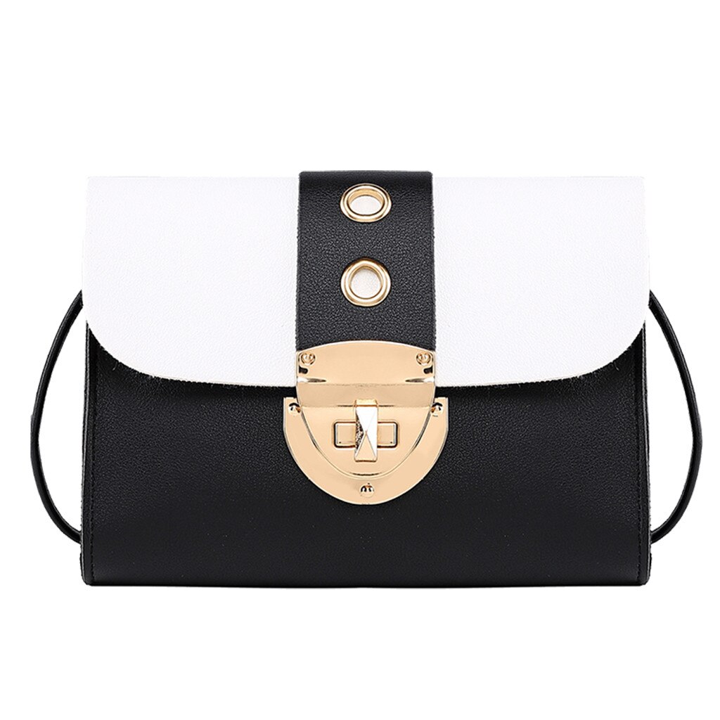 Mini Kleine frauen crossbody-tasche für Frauen Kleine Getäfelten Schulter Tasche retro Klappe Weibliche Handtaschen bolsas # t1P: Schwarz