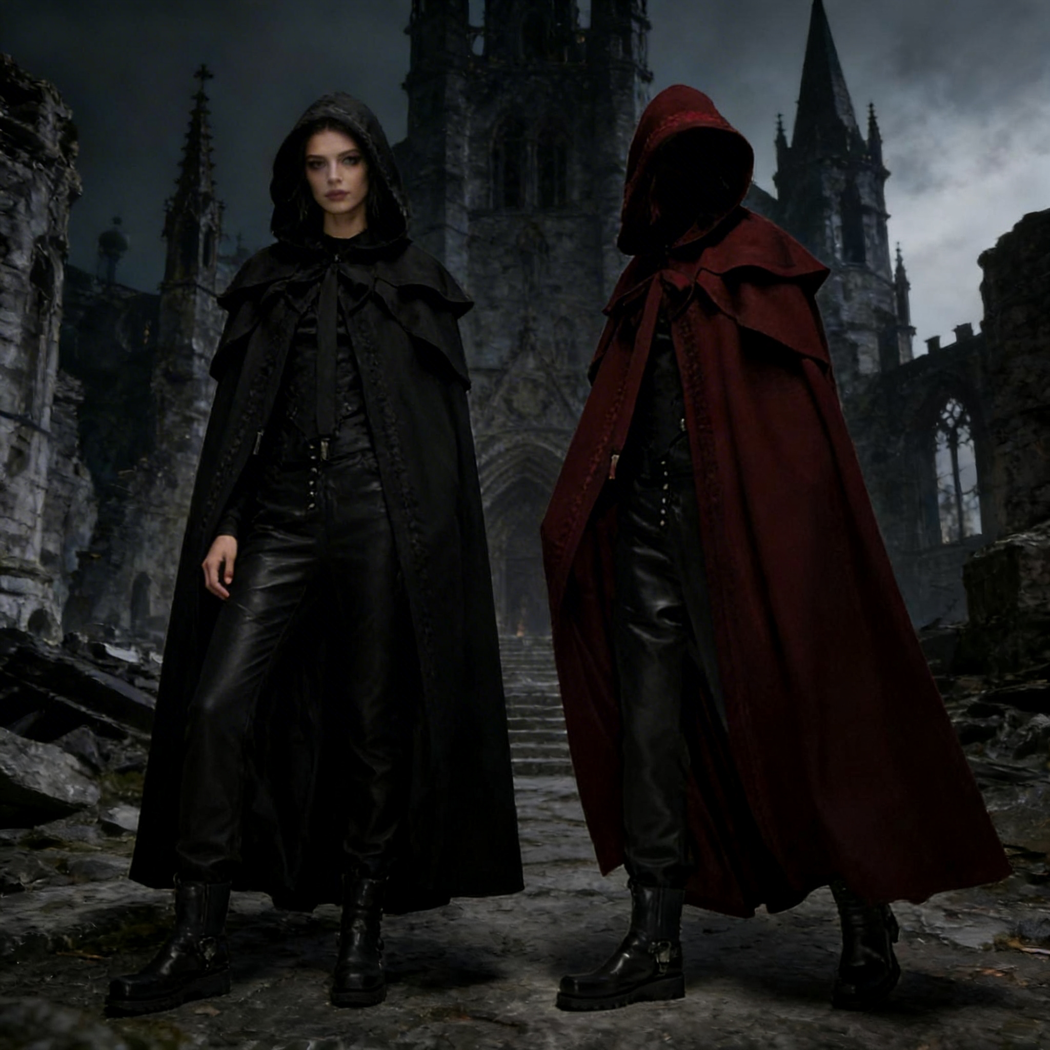 Fantasia Medieval Retro para Homens, Trajes de Cavaleiro, Pirata, Príncipe, Capas com Capuz Gótico, Roupas Longas, Jaquetas para Carnaval e Halloween