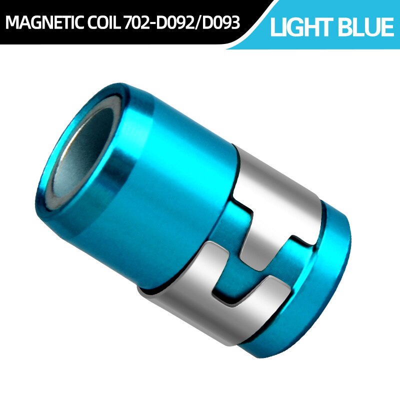 Wosai universal magnetisk ring legering magnetisk ring skruetrækker bits stærk magnetizer borebit batch hoved magnetisk ring: Lyseblå