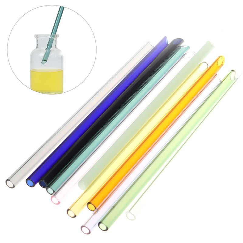1 set herbruikbare glazen rietjes voor bruiloften, cocktails, sap, verjaardagsfeesten