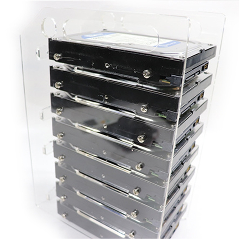 Mehrschichtiges SSD-Gestell für 3,5-Zoll-Festplatten-Organizer, externe Deskeop-HDD-Halterung