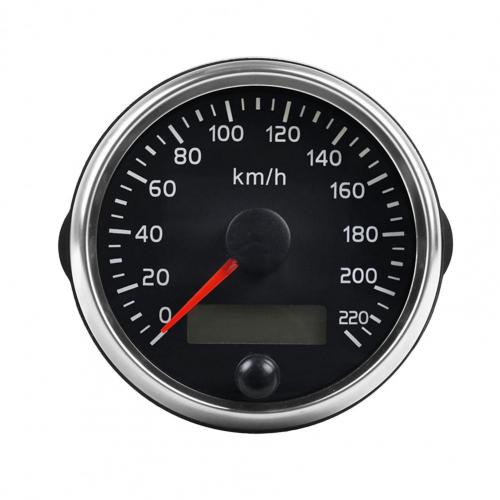 2 In 1 Speedometer Rust-proof ABS Universal 85mm Speedometer for Outdoor 12/24(v) 2 Inch Sensitive Mileage Counter Speed Gauge: Default Title