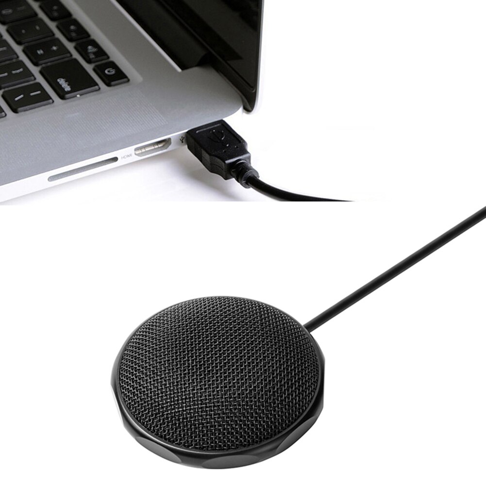 USB Condenser Microphone Portable Omni-Directional Microphone Mic for Meeting Live Singing Computer Microphone