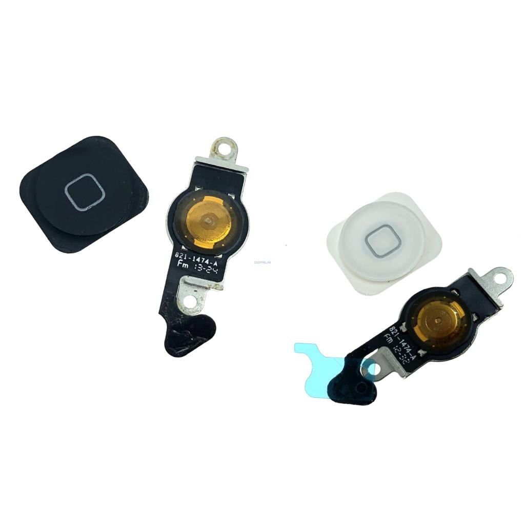 Voor Iphone 5G 5C 5 4s Home Button Vingerafdruk Met Flex Kabel Met Rubber Sticker Vervanging Geen Touch Id