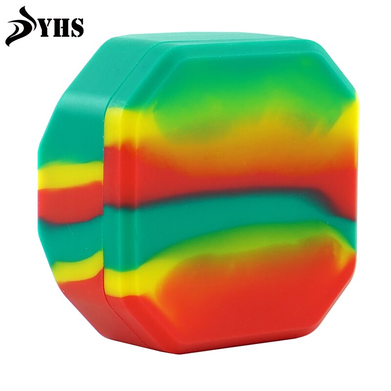 One set large 129 ml+ 97 ml Silicone Container Jar Oil Wax Non Stick Silicone Jar+Container Holder 1