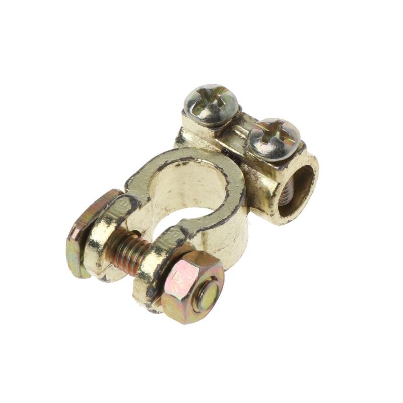 1Pair Alloy Car Battery Terminals Clamps Screw Connection Positive Negative Clips for Cars Vehicles