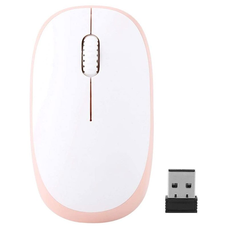 104 Keys Fast Response 2.4GHz Mechanical Feel Comfortable Typing Wireless Keyboard Mouse Combo for Windows 7/8/10/(Pink)