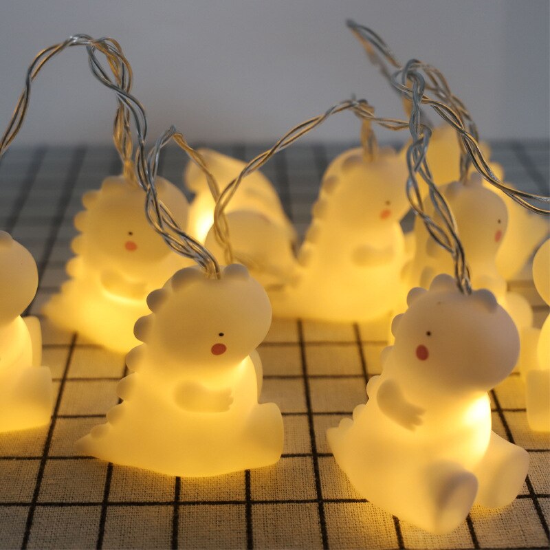 3D Dinosaur LED Garland Christmas String Lights Indoor DIY Xmas Tree Party Wedding Bedroom Home Year Decoration Battery Lamp
