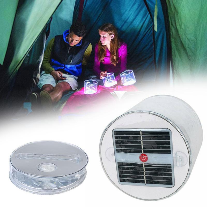 Inflatable Portable Light Lamp LED Portable Lantern Collapsible Tent Lamp Waterproof Outdoor Camping Hiking Light Tents