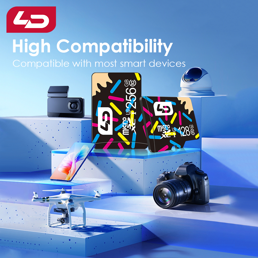 High-Speed Memory TF Card Micro SD Card 16GB 32GB, 64GB, 128GB Suitable for Tablets, Cameras, Phones, Laptops, Car Audio Systems