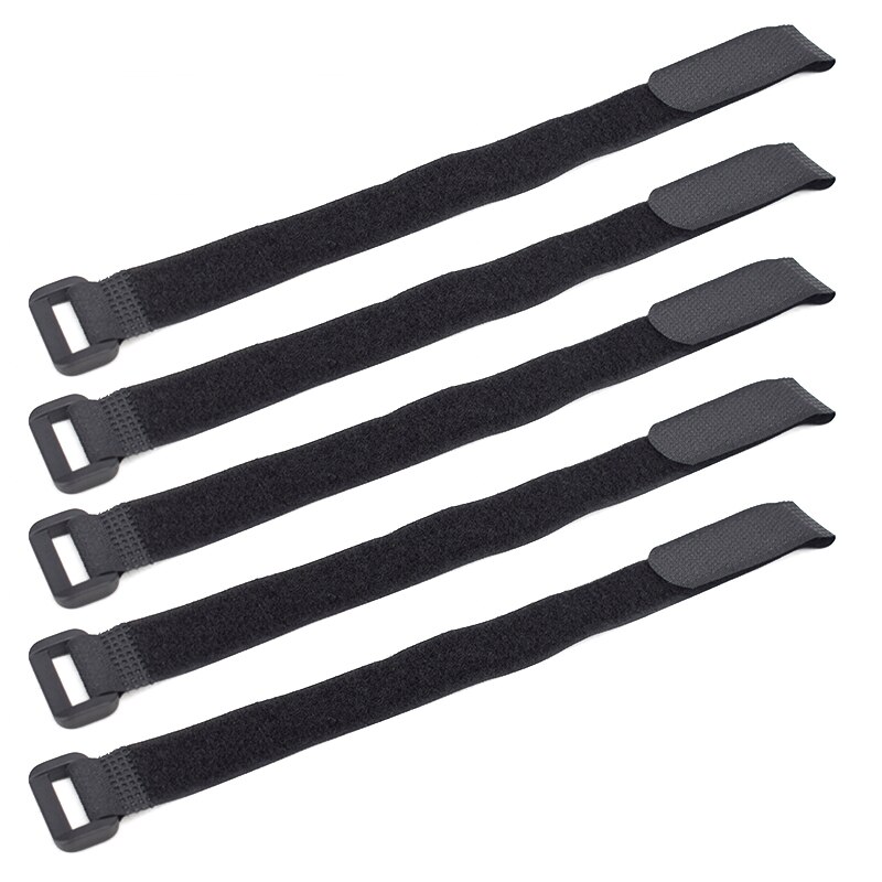 5pcs Bicycle Handlebar Strap Holder Cycling Flashlight Tie Rope Bandages Universal Nylon Sticky Tie Fixed Items Bike accessories: 20X300mm black