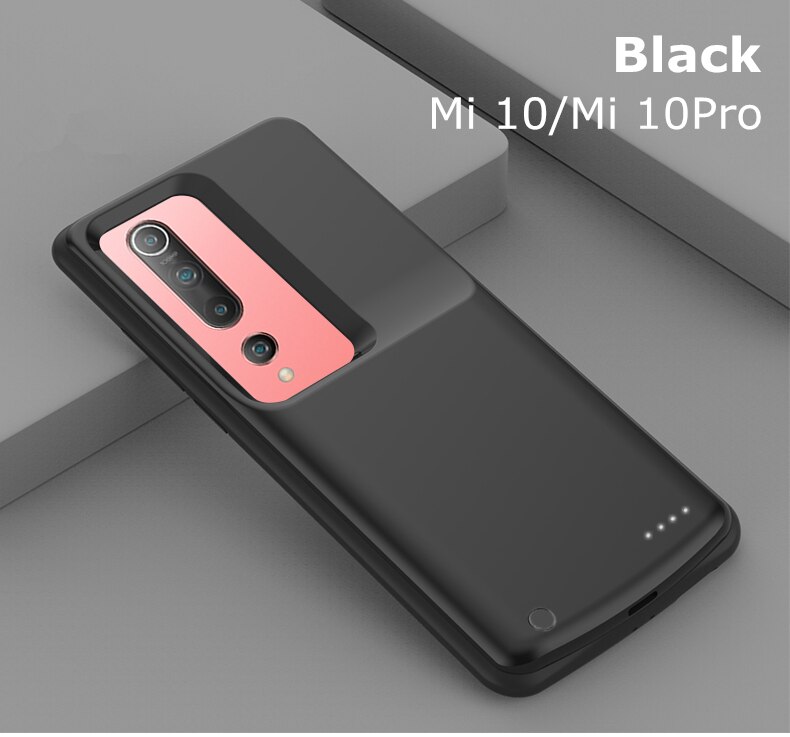 Batterie Ladegerät Fällen Für Xiaomi Mi 10 Ultra Ladung fallen 6800mAh Sicherung Energie Bank Abdeckung für Mi10 Profi Mi 10 Lite Batterie Abdeckung: Blau