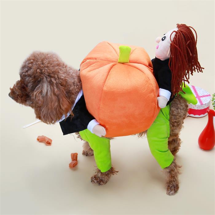 Halloween pet dog cat funny Carry pumpkin costume doggy cute outwear clothes puppy jackets clothing dogs cats jumpsuits: S