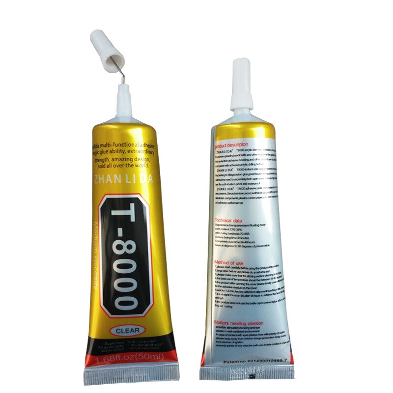 Uds T8000 15ML epoxi resina pegamento teléfono móvil tablet pantalla LCD Reparación de bricolaje sellador adhesivo diamante decoración T-8000