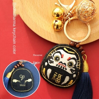 diy Embroidery Lion dance keychain Cross-stitch Peace and blessing pouch Stitch For needlework needle minder protective talisman: 07