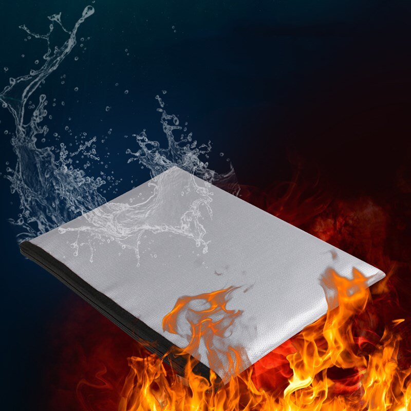 Fireproof and waterproof file bag portable fireproof document bag important documents fireproof bag A4 file bag