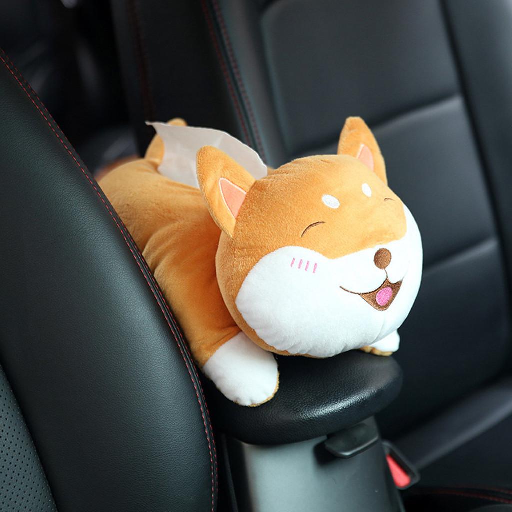 1pcs Useful Animal dolls Tissue Box Paper Napkin Holder Case Home Car Decor Car Use Cute Animal Doll Car Tissue Box B1: type2 D
