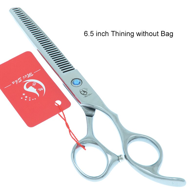 7.0 Hundesalon Schere Hund Gerade Schneiden Ausdünnung Schere für Groomer Friseur Schneiden Schere HA0398: HA0357 no bag 6.5