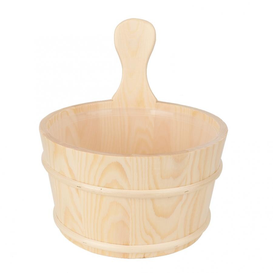 5Pcs/Set Sauna Tool Bucket + Scoop + Sand Clock + Thermometer + Explosion Proof Light Accessory