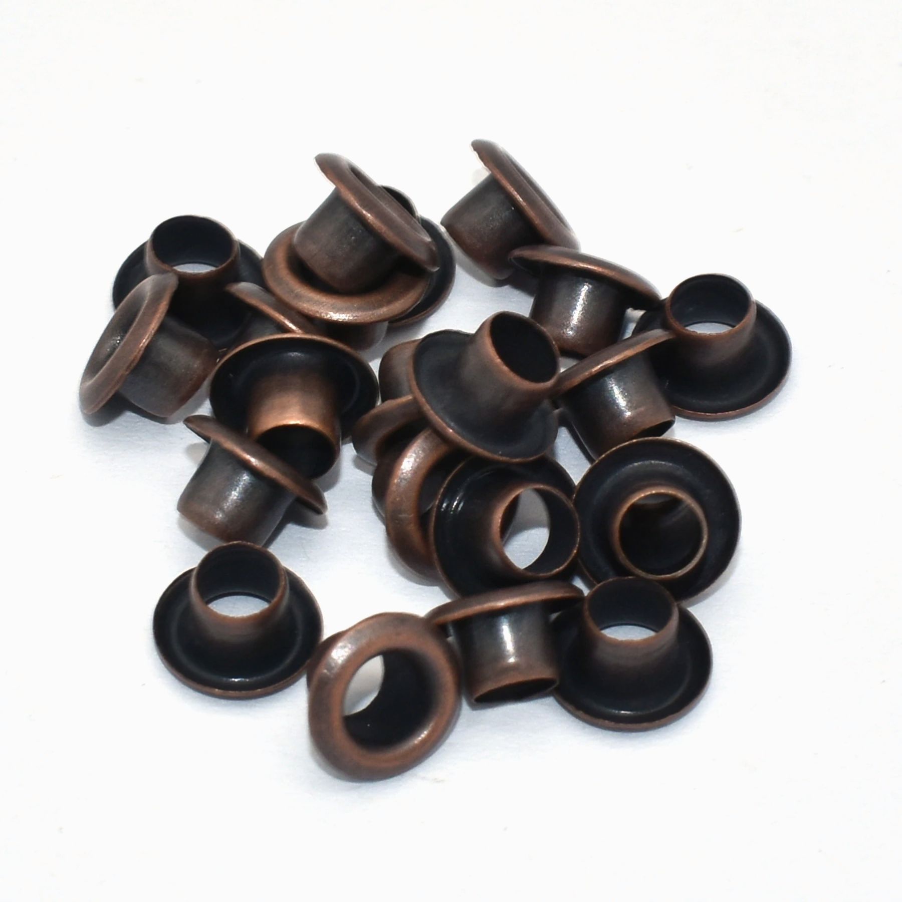 Ojales de cobre de 3mm, arandelas de hierro para manualidades de cuero, accesorios para zapatos, bolsa de costura, bolso, Hardware de fabricación