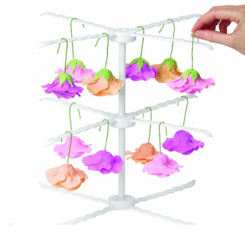 Multi-stil fondant blomster tørrestativ gum paste kage dekorationsstativ hængende bageværktøj