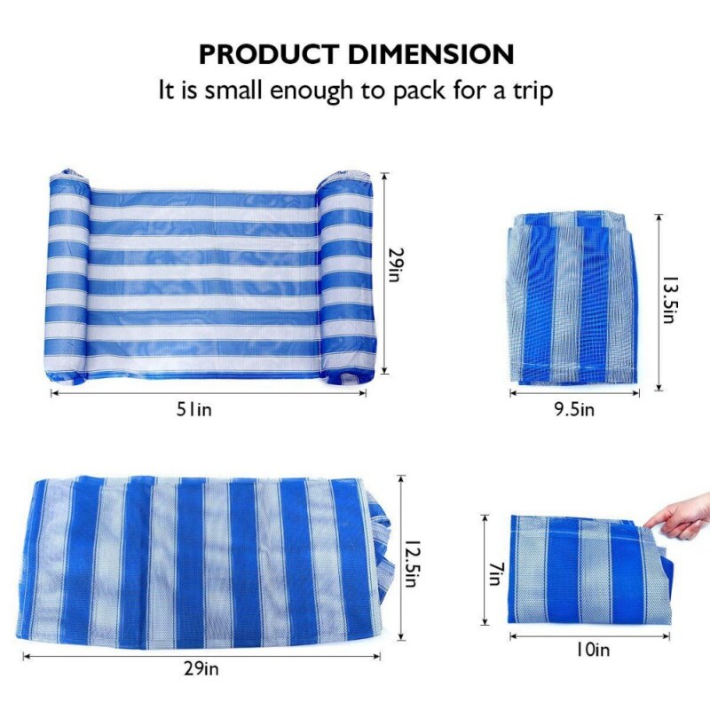 water floating bed hammock inflatable For Swimming cushion Outdoor camping mat Air inflatable mattress recreation chair