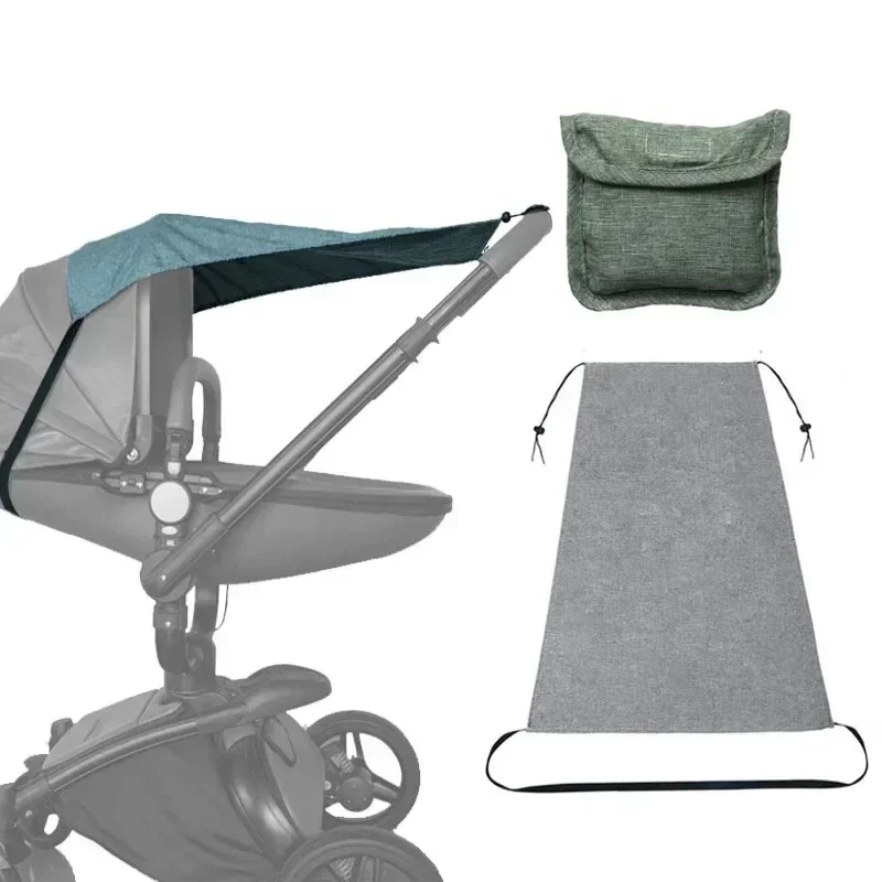 Bloques de sombra para cochecito de bebé, protección UV impermeable a prueba de viento, cubierta parasol, accesorios para actividades al aire libre, mosquitera para insectos