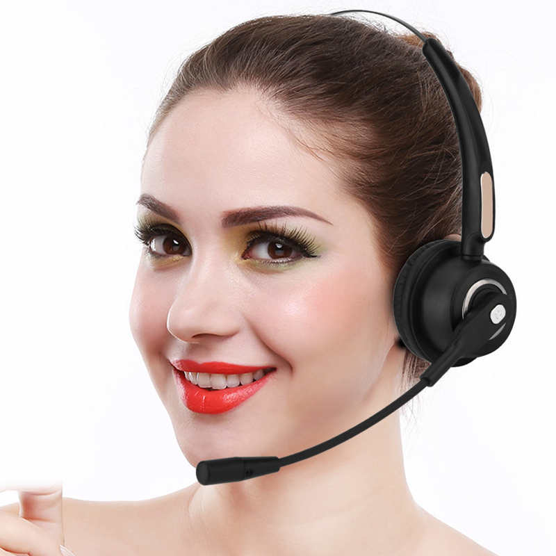 Bluetooth 5.0 Headphones with Wireless Headset for PC Laptop Call Center Office 12 HoursTalking Time