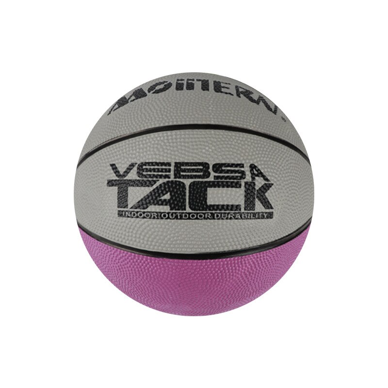 School Rubber Basketball No. 7 Foreign Advertising Rubber Basketball Youth Student Basketball: Purple