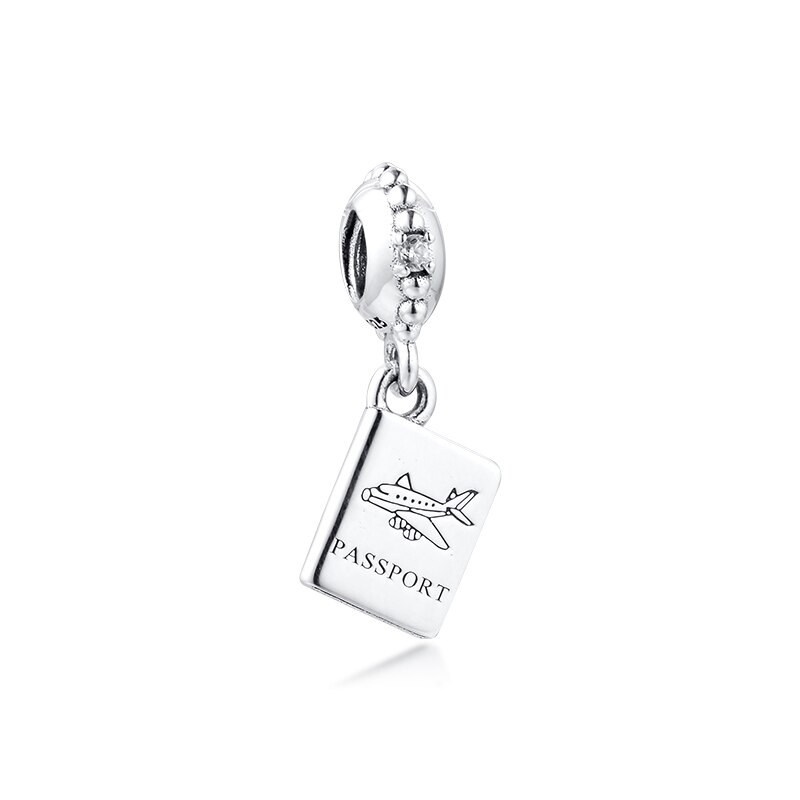 Ckk Royal Crown Charm 925 Sterling Zilveren Kralen Voor Sieraden Maken Diy Sieraden Voor Vrouwen 02W099: Passport