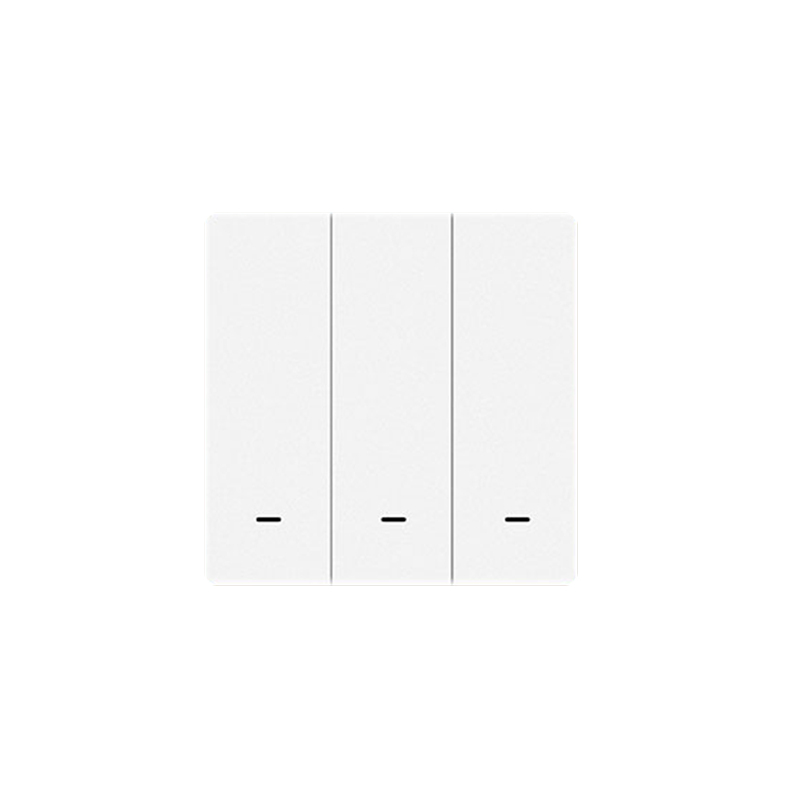 Tuya Smart Light Switch Zigbee with Power-off Status Memory Timing function Work With Smart Life Alexa z2m 2MQTT yandex: 3 gang white