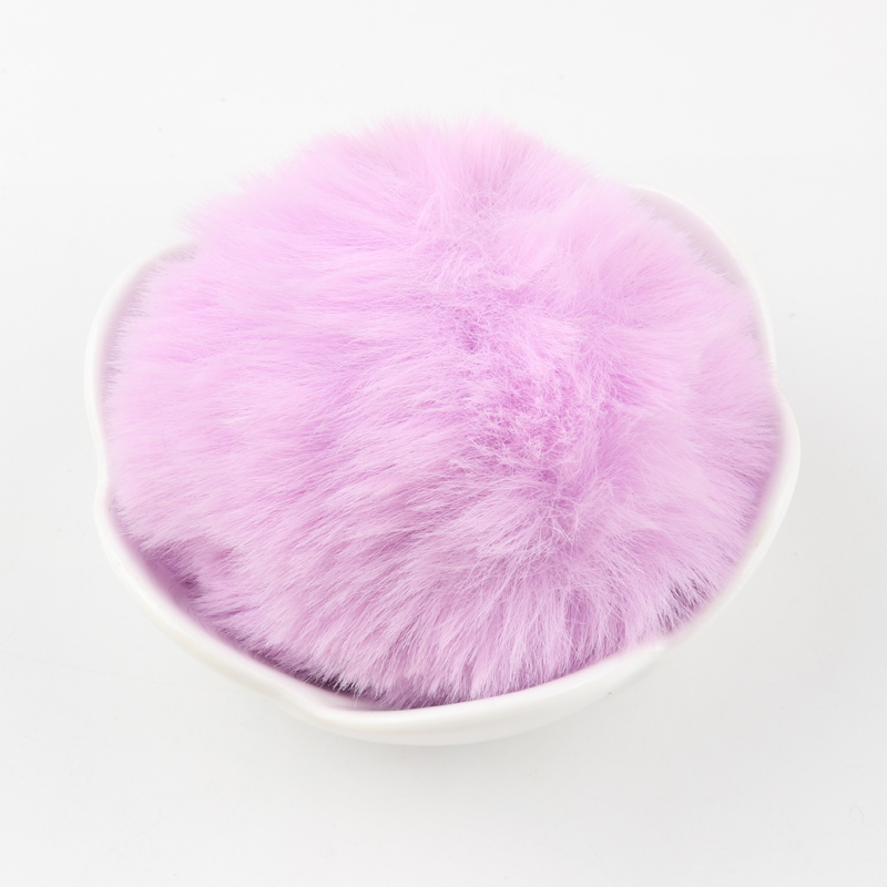 Bolas de pompón de piel de conejo Rex sintética, pompones suaves y esponjosos artificiales de 6cm y 8cm, pompones DIY, ropa hecha a mano, suministros para manualidades de costura: Multicolor / 4XL