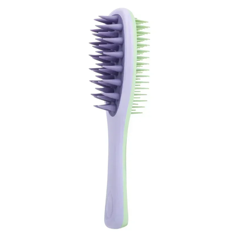 Silikon Shampoo Pinsel Kopfhaut Massage Pinsel Kopf Waschen Kamm zweiseitige Haar Massage Schlecht Pinsel Körper Wäscher Haar Zubehör: Schwarz