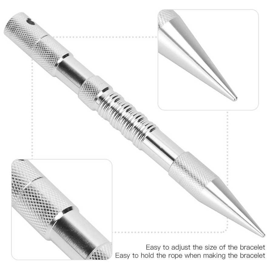 Climbing Rope Paracord Spike Needle Portable Aluminum Bracelet DIY Weaving Stitching Needle Silver Tools Paracord Spike Needle