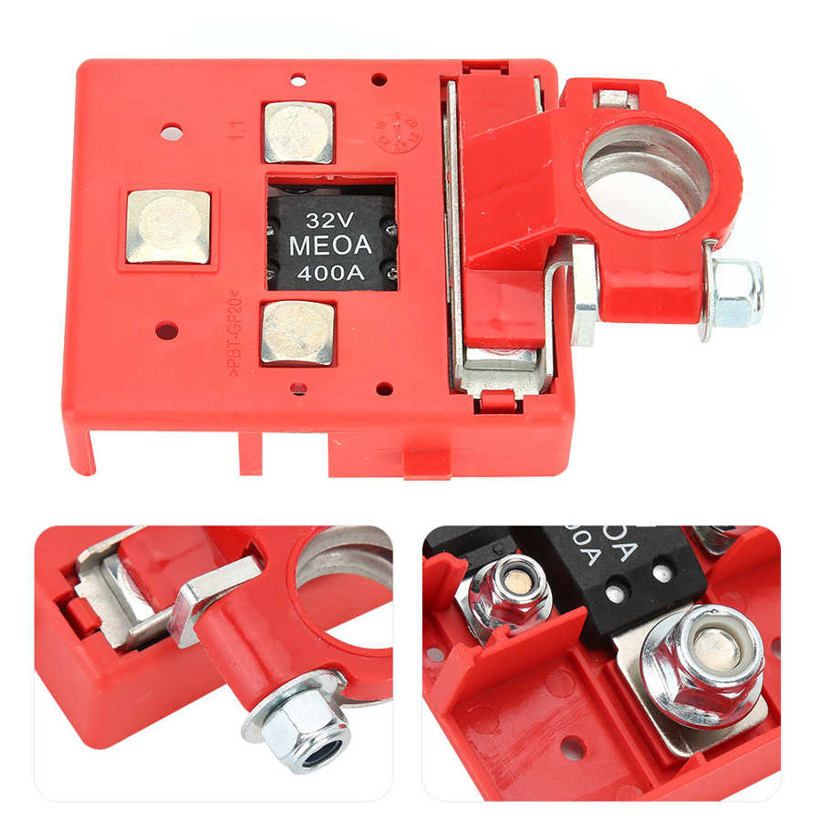 Car Battery Connector 32V 400A Car Battery Distribution Terminal Quick Release Pile Head Connector Auto Modified Parts
