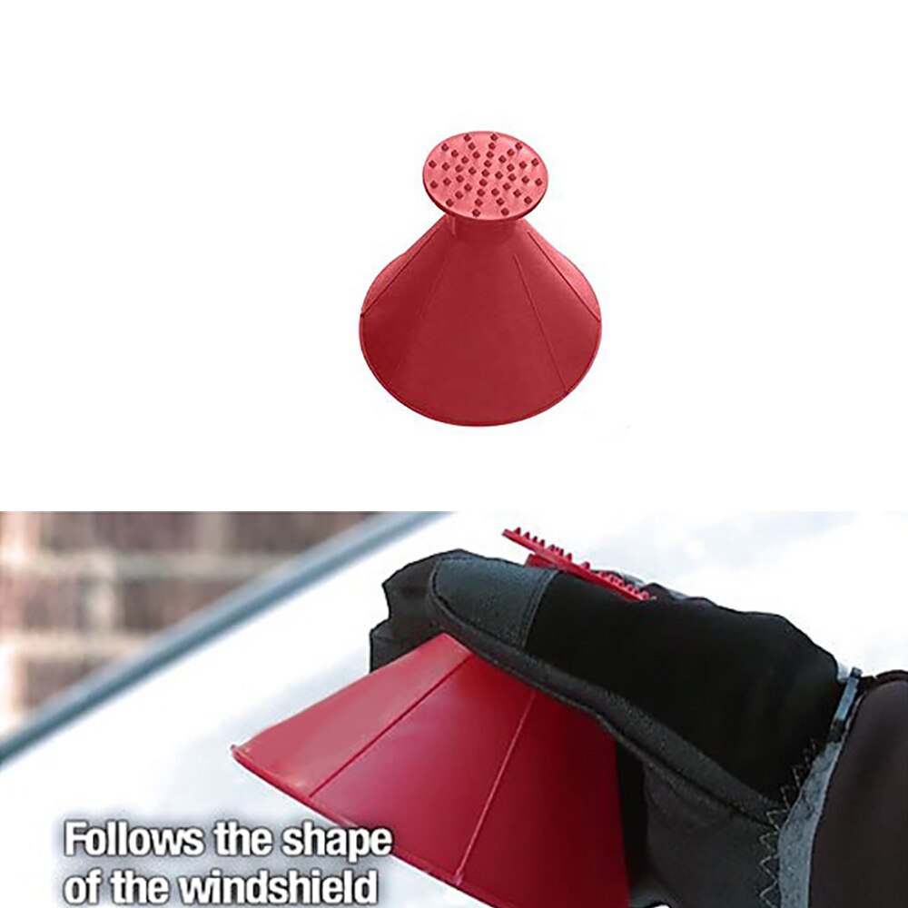 Vehicle Shovel Snow Car Tool Funnel Windshield Ice Scraper Outdoor Cone Shaped Remover Winter Snow Brush Scraper Car Accessories