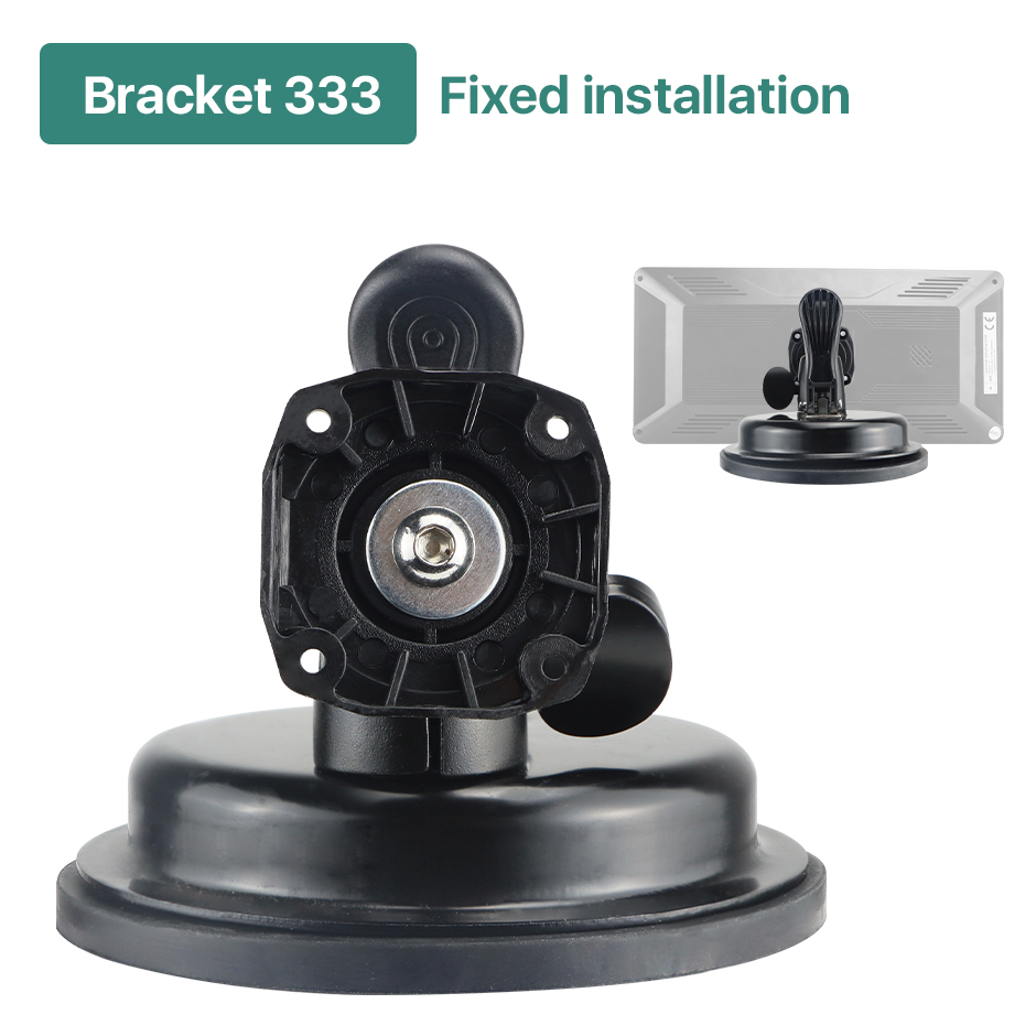 Greenyi Auto Kan Draaien 360 ° Grote Zuignap Rubber Standaard Beugel Voor Auto Desktop 7/8/9/10Inch Monitor: Bruin