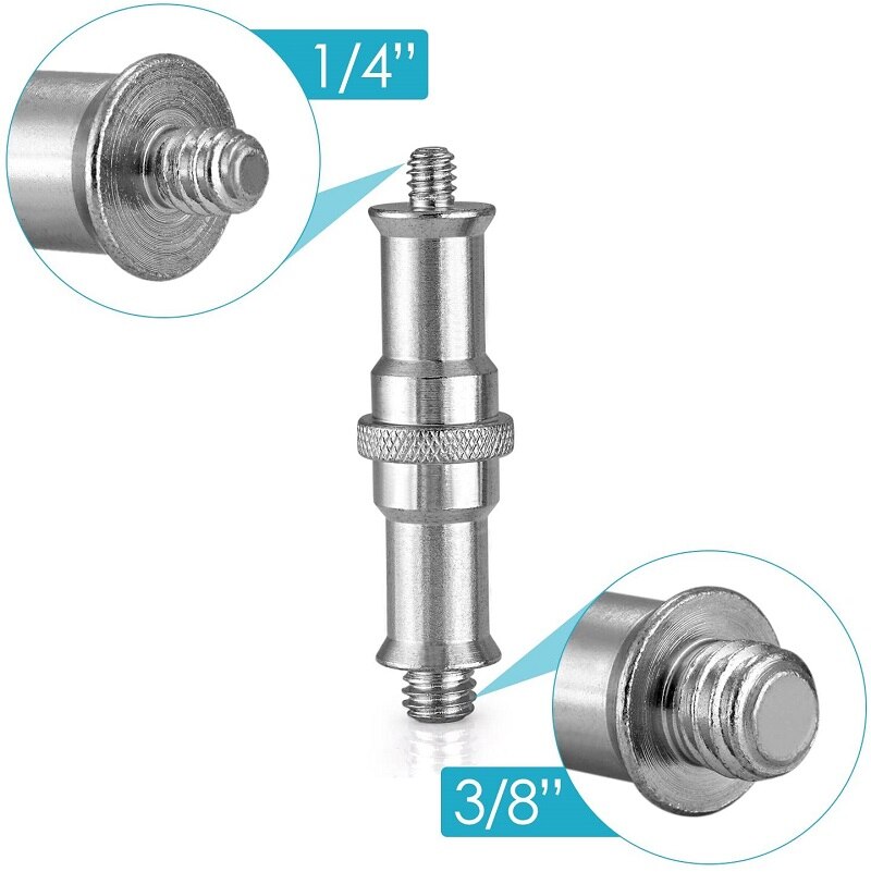 Męnarty na żeńnarty adapter śrubowy 1/4 "3/8" zestaw montażowy śruba gwintowana adapter śrubowy s konwersja robić statyw kamery lekki statyw