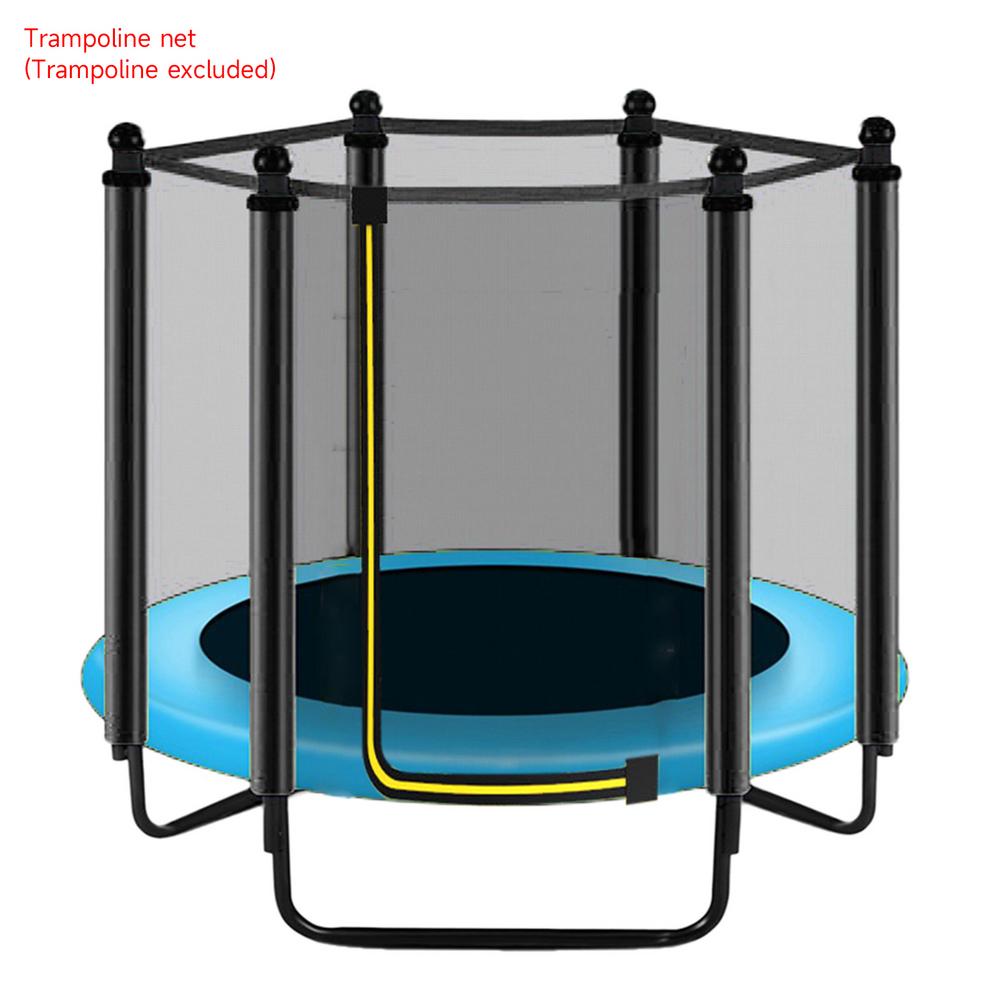 6-polig 1.2/1.4 m rund Kinder Mini-Trampolin gehäuse Netz polster wetterfester Trampolin-Netzwerks chutz: green