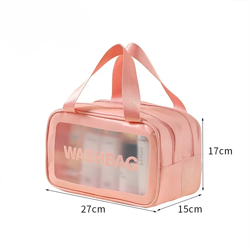 Thick Dry-Wet Separation Partition Toiletry Bag Portable Double-Layer Cosmetic Storage Bag for Travel, Beach, Pool Bathing