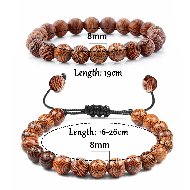 Bøn armbånd naturligt træ perler rosenkrans meditation buddha armbånd armbånd til mænd kvinder yoga healing balance smykker