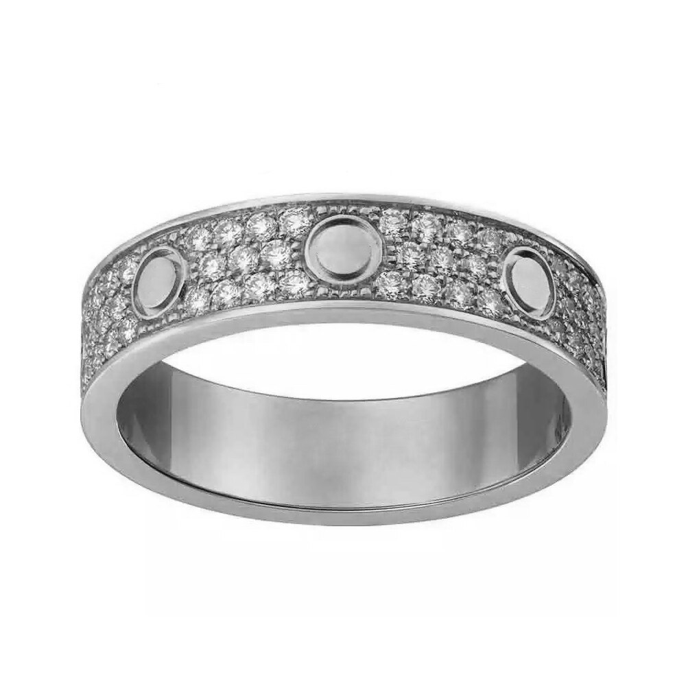 Horizontale schroef cz liefdesringen voor vrouwen mannen kubieke zirkonia ring trouwringen aneis anel bague