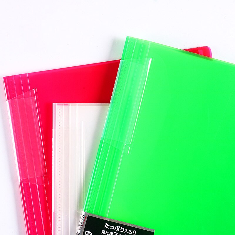 1pcs KOKUYO data book limited simple and meticulous file folder A4 test paper file storage 20-page inner bag