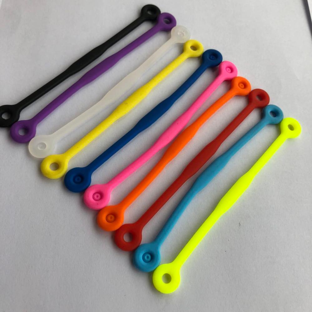 10Pcs Zarsia Taiji Knoop Tennis Vibratie Demper Glimlach Expressie Siliconen Tennis Racket Dampener: long knot