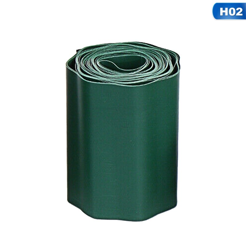 Plastic Garden Grass Lawn Edge Edging Border Fence Wall Driveway Roll Path Guardrail Garden Fence: H02