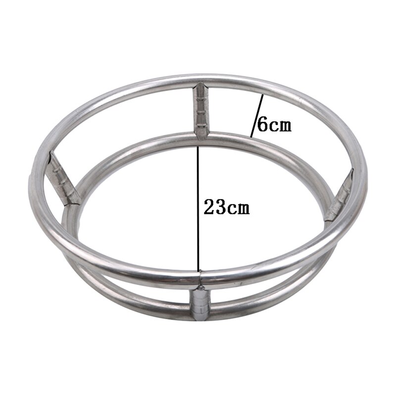 40 cm roestvrijstalen wok met ronde bodem Niet-magnetische wok voor huishoudelijk gebruik met 2 lusgrepen, snelle thermische geleidbaarheidspot voor